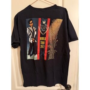 Bruno Mars‎ 24K Magic World Tour 2017 T-Shirt Unisex Medium Black Concert